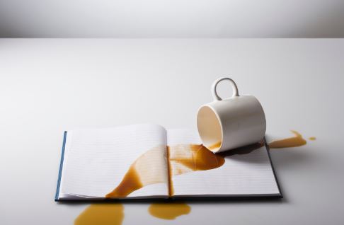 spilled-coffee-on-book